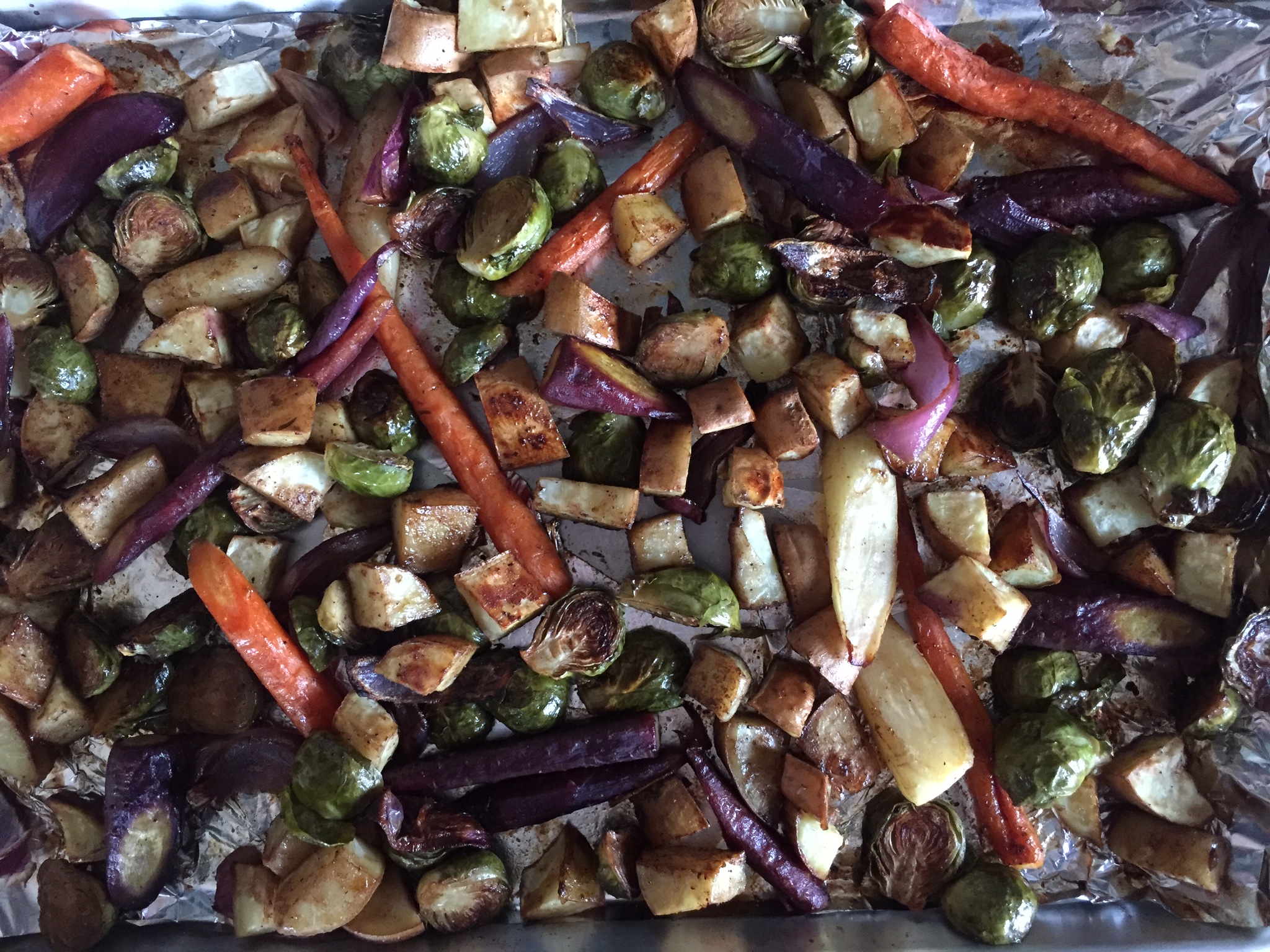 Roasted Vegetables W/ Honey Balsamic Glaze